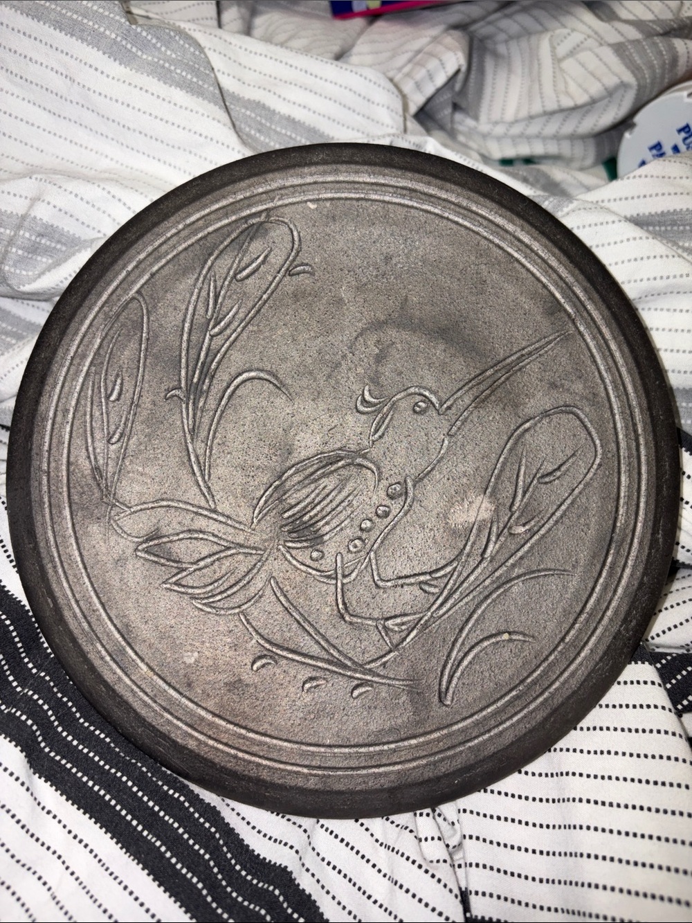 Vintage Darris Dietz Pottery Decorative Hanging Plaque